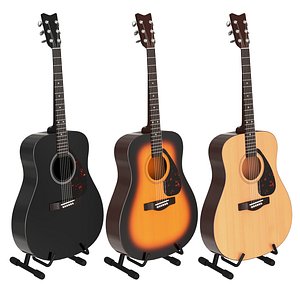 acoustic guitar yamaha f310 3D model