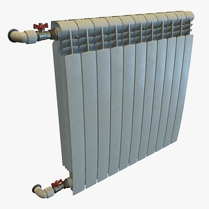 real-time ready radiator pbr 3d model
