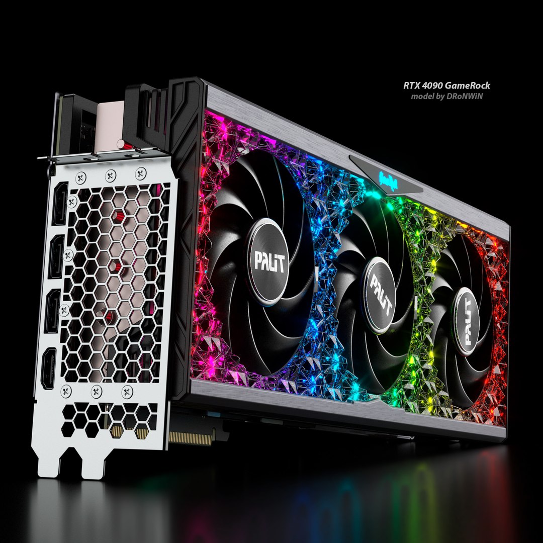 Palit Geforce RTX 4090 GameRock Model - TurboSquid 2011007