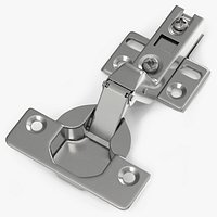 Furniture Hinge Half Overlay Silver