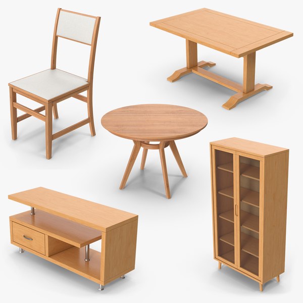 5 Furniture Models Collection 2 3D model