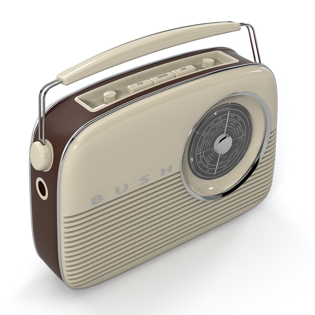 3ds Max Bush Retro Radio