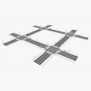 City street intersection 03