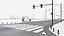 Intersección de calles de la ciudad 03