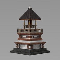 Balai Kulkul Traditional Balinese Drum Tower