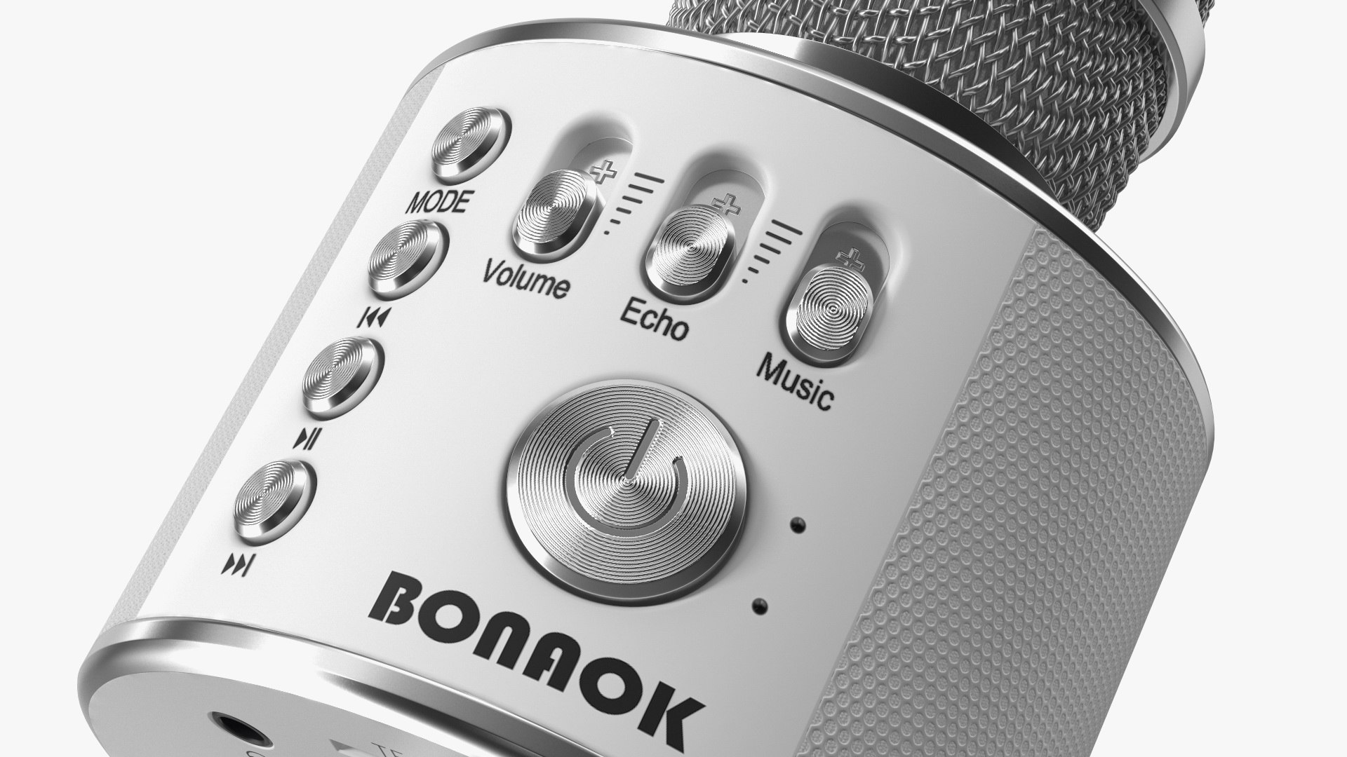 3D Wireless Microphone Bonaok for Karaoke Silver TurboSquid 1987147