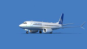Boeing 737 Max 7 COPA Airlines 3D model