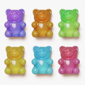 3D Gummy Bear Set model