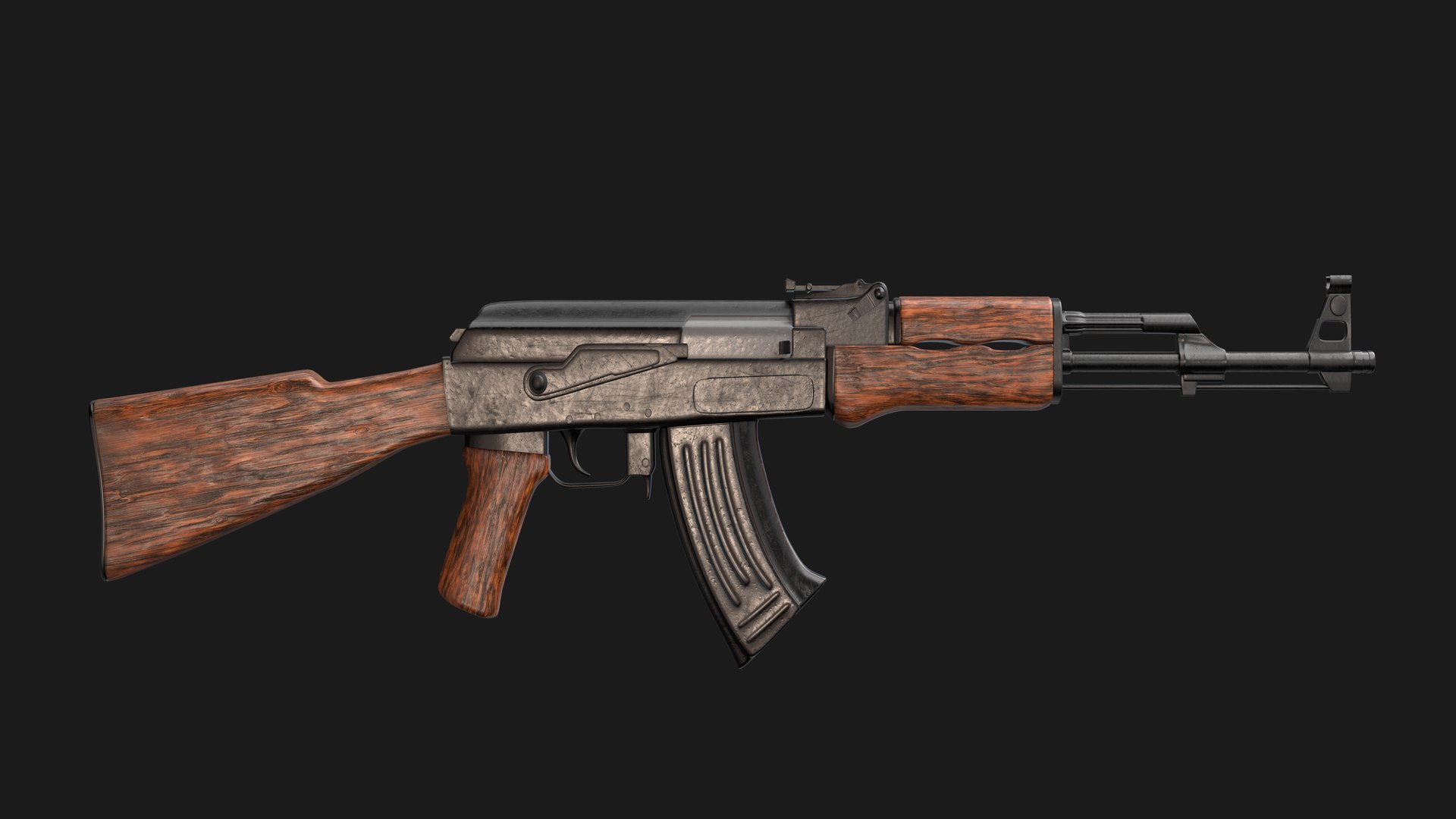 3D ak-47 - TurboSquid 1521544