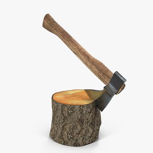 Hatchet in Log