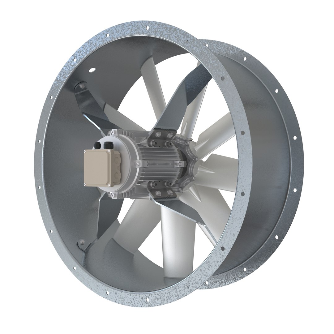 3D Model Detailed Industrial Axial Fan - TurboSquid 2138175