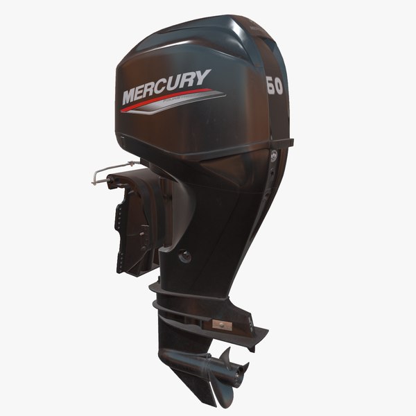 3D Mercury FourStroke Outboard model