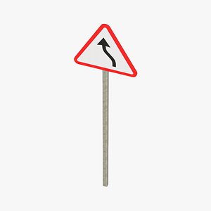 Left S Curve Road Sign