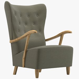 chair 169 wingchair 3D