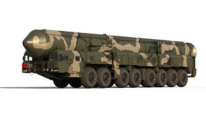 3D Topol M SS-27 Rs24 Yars SS-29 model