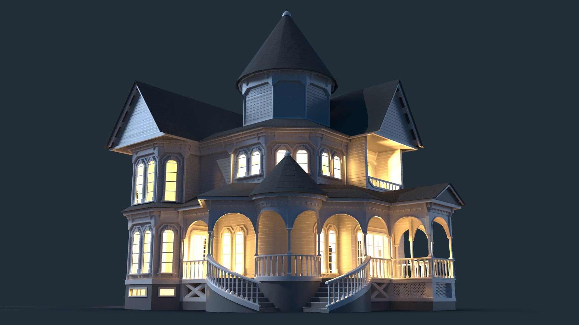 Family House 3D Model - TurboSquid 1475275