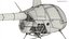 Robinson R-22 Compact Rotorcraft Red Rigged for Maya 3D