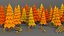 3d obj stylized tree pack