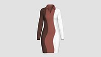 Girls Colorblock Curve Midi Dress