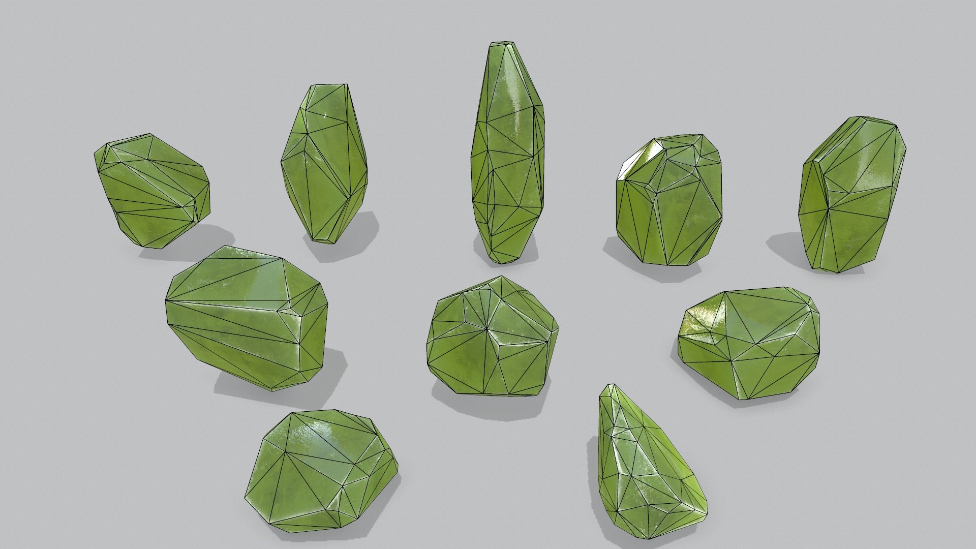 Crystal Set Model - TurboSquid 2177513