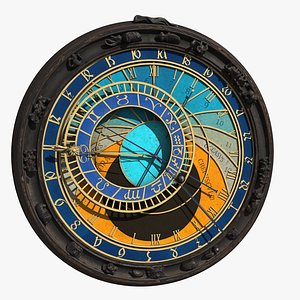 3D model astronomical horologe prague