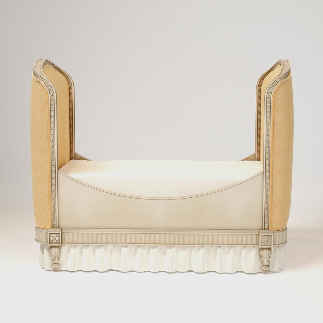 3d Restoration Hardware Belle Upholstered