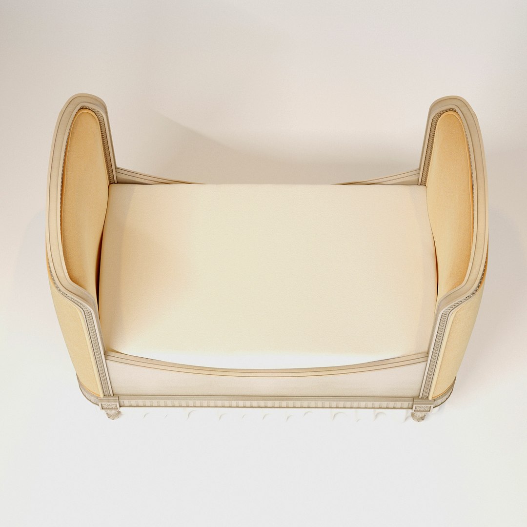 3d Restoration Hardware Belle Upholstered