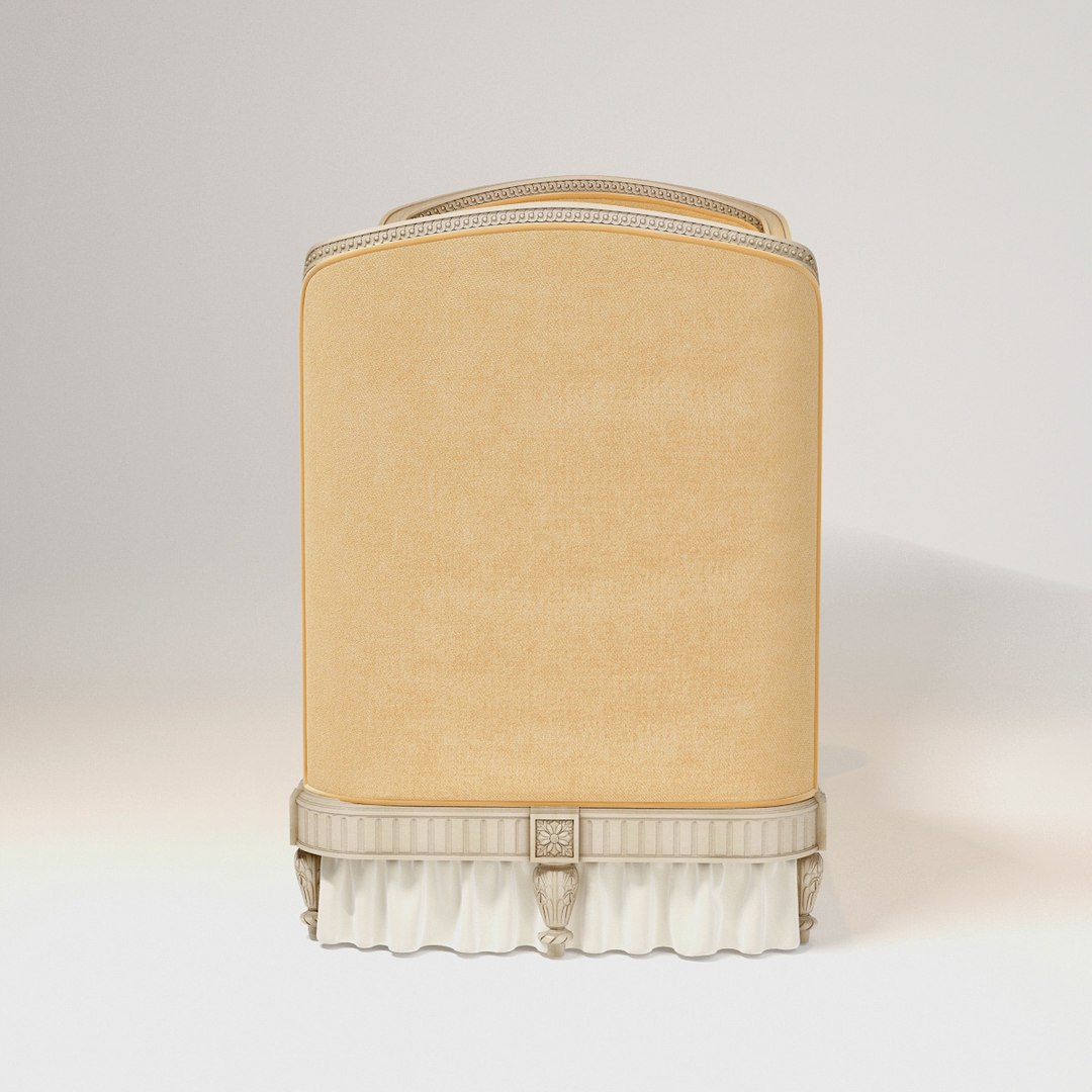 3d Restoration Hardware Belle Upholstered