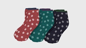 dot socks 3D model