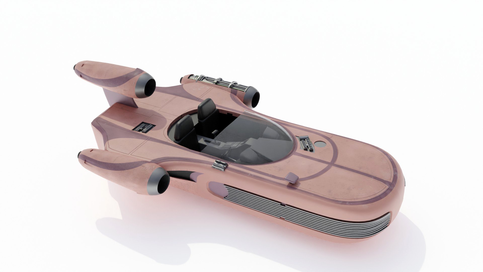 X-34 Landspeeder Star Wars 3d Model