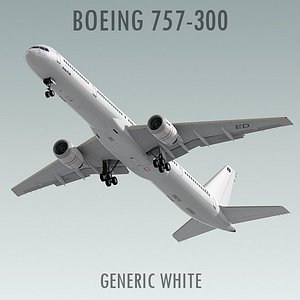 Boeing 757-300 Generic White
