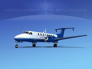 beechcraft 1900c 3d max