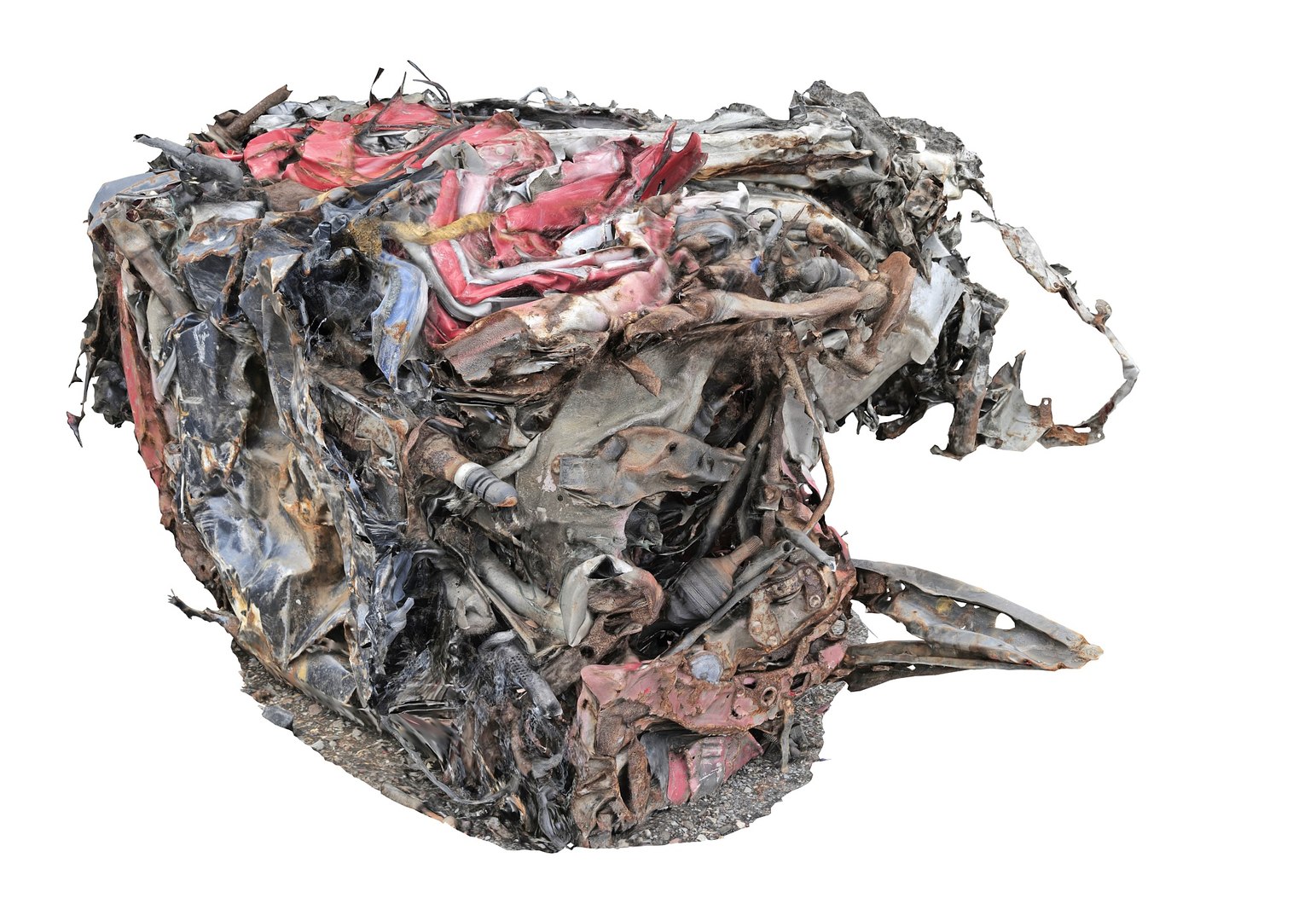 Compacted Scrap Metal Car Pack 4 3D - TurboSquid 2229455