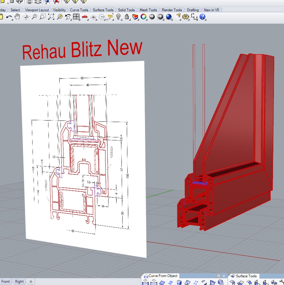 Window Profile 3D Model - TurboSquid 1350069