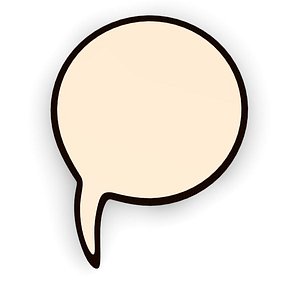 3d model speech bubble