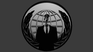 3D Anonymous 3D Logo 2024 model