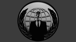 Anonymous 3D Logo 2024