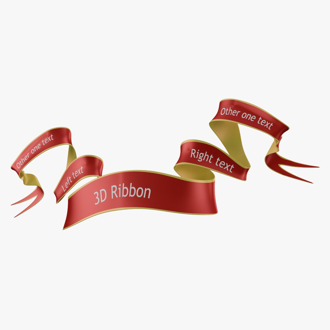 3d Ribbon Model