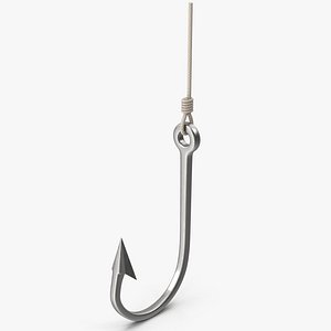 3D Hanging Fishing Hook
