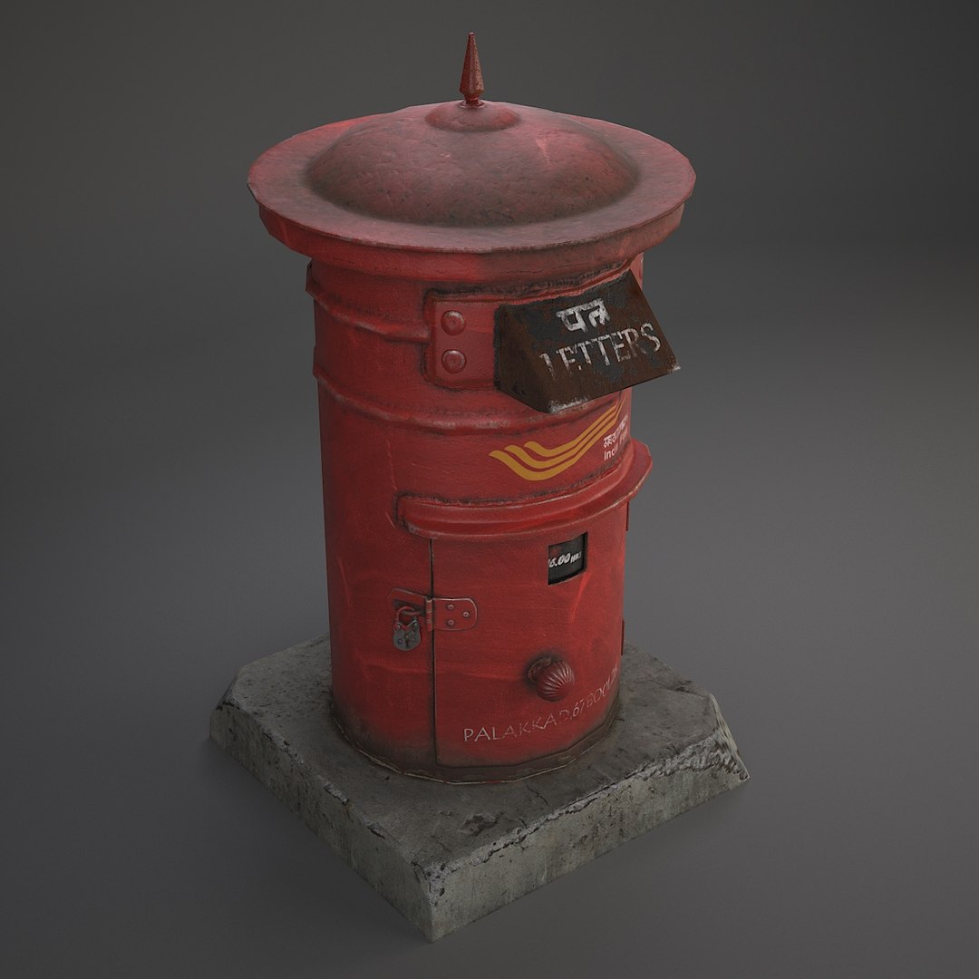 3D Asset Indian Post Box - TurboSquid 1356674