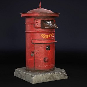 3D asset indian post box
