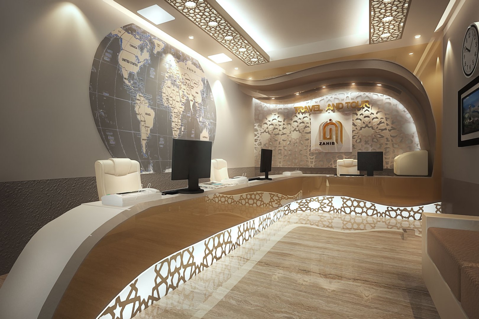 3D Travel Agency Office Autocad Drawings - TurboSquid 1342410