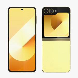 3D model Samsung Galaxy Z Flip6 Yellow - 3ds max Standard