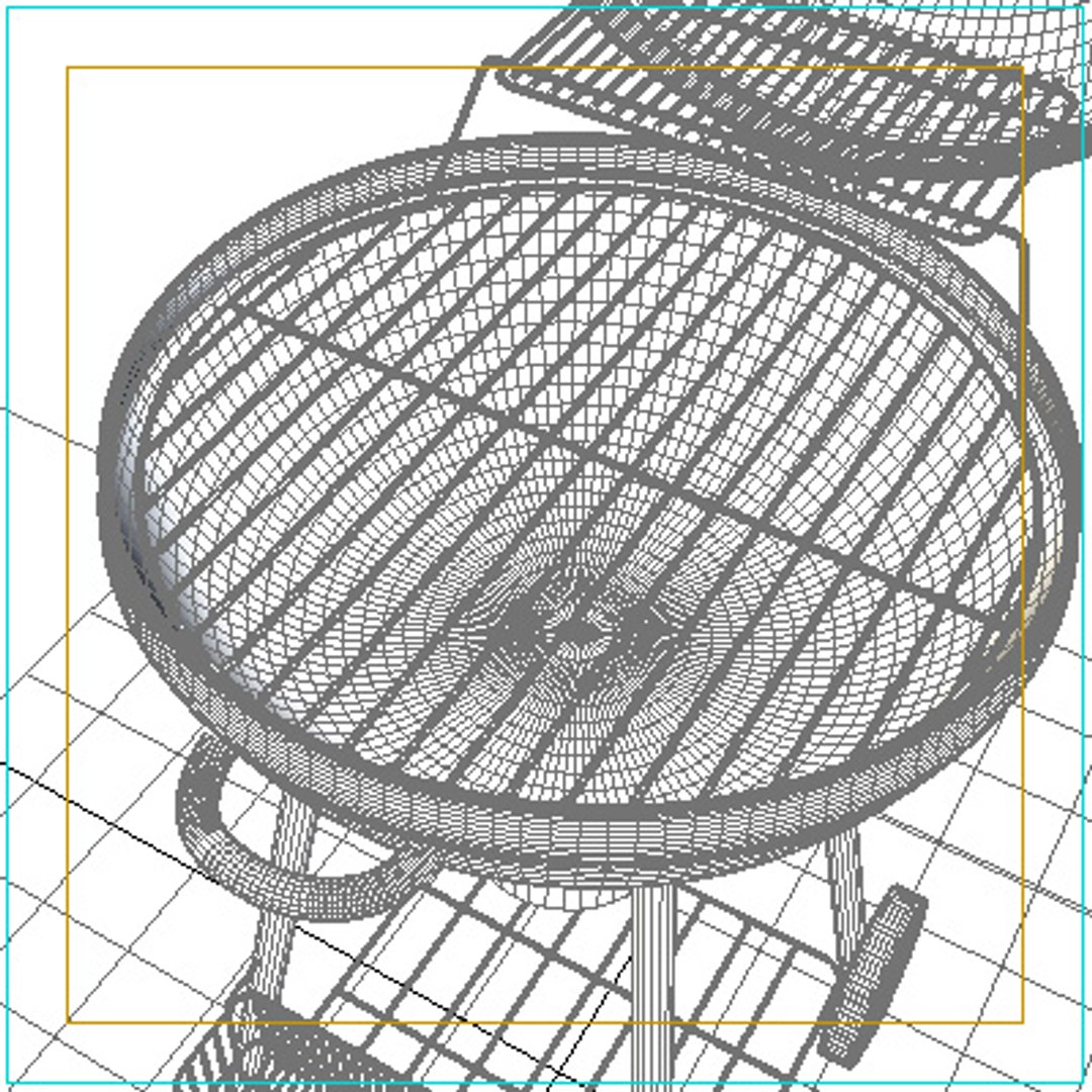 3d model of barbeque