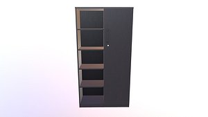 Wardrobe With Door And Shelfs In Wenge model