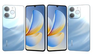 3D Realme C71 Blue