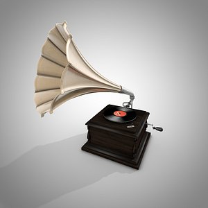 3D gramophone model