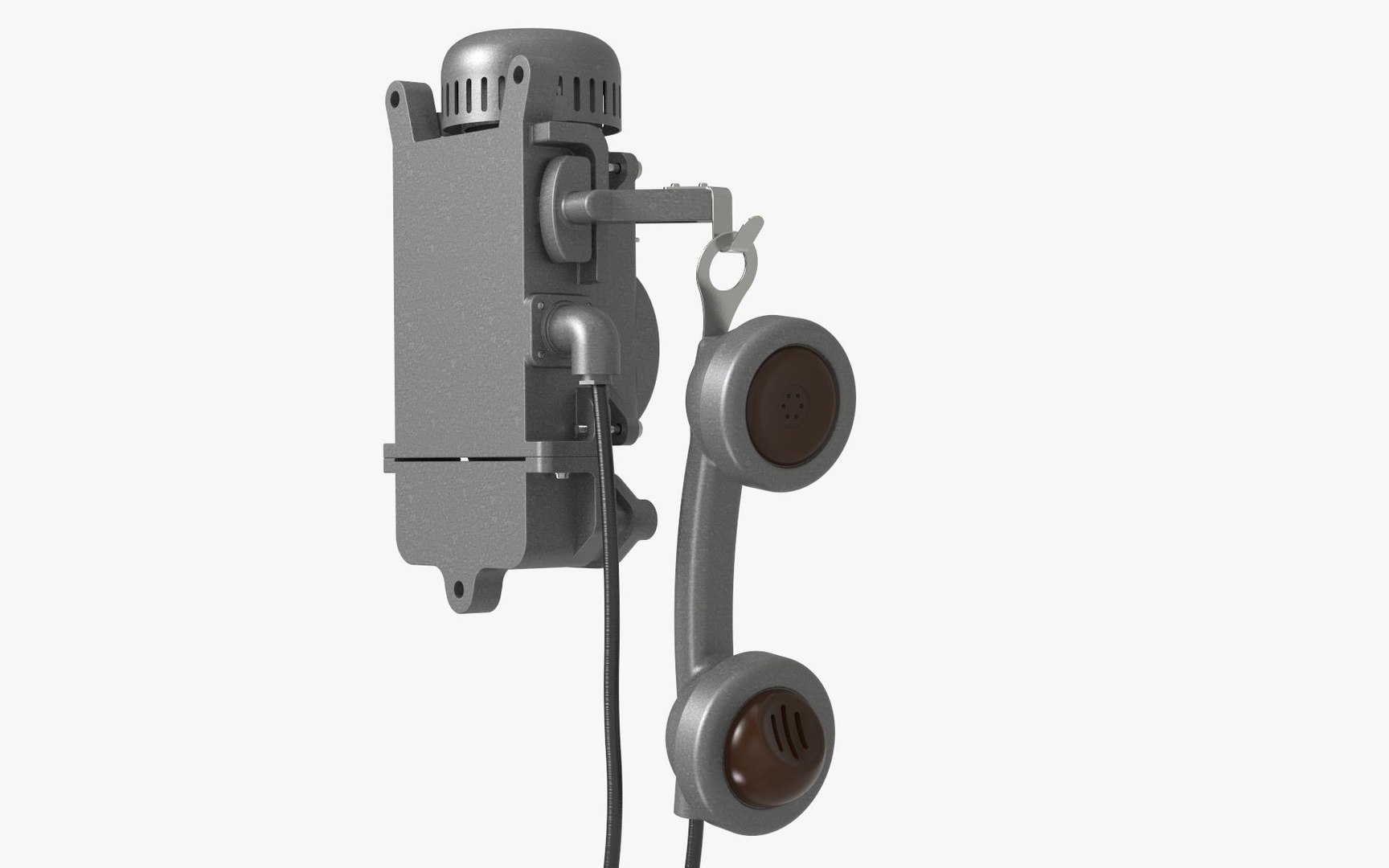 3D Model Vintage Industrial Phone - TurboSquid 2150004
