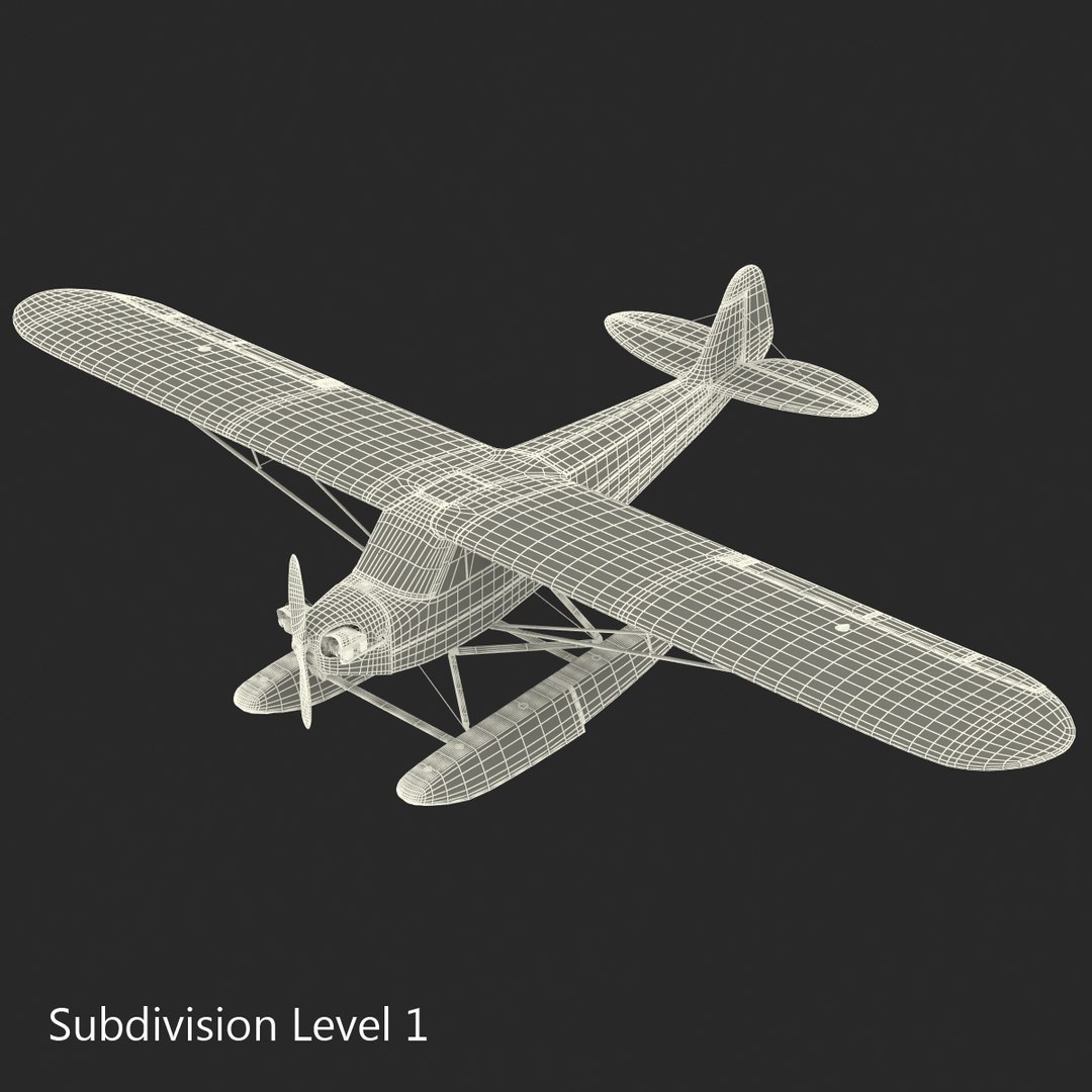 3d light aircraft piper j model