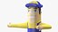Maya 用にアニメーション化されたインフレータブル バーカー左手